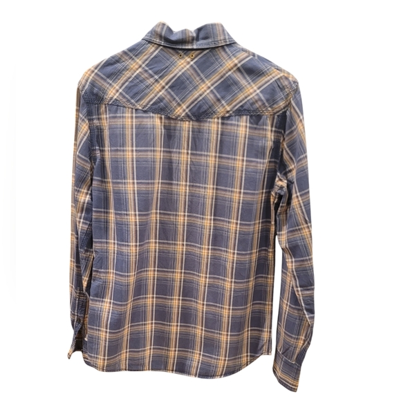 Converse One Star Flannel Shirt - Blue- Size Small - Picture 2 of 3